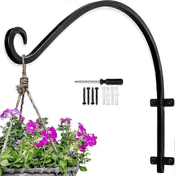 2-Pack Plant Stand Hanging Basket - Black