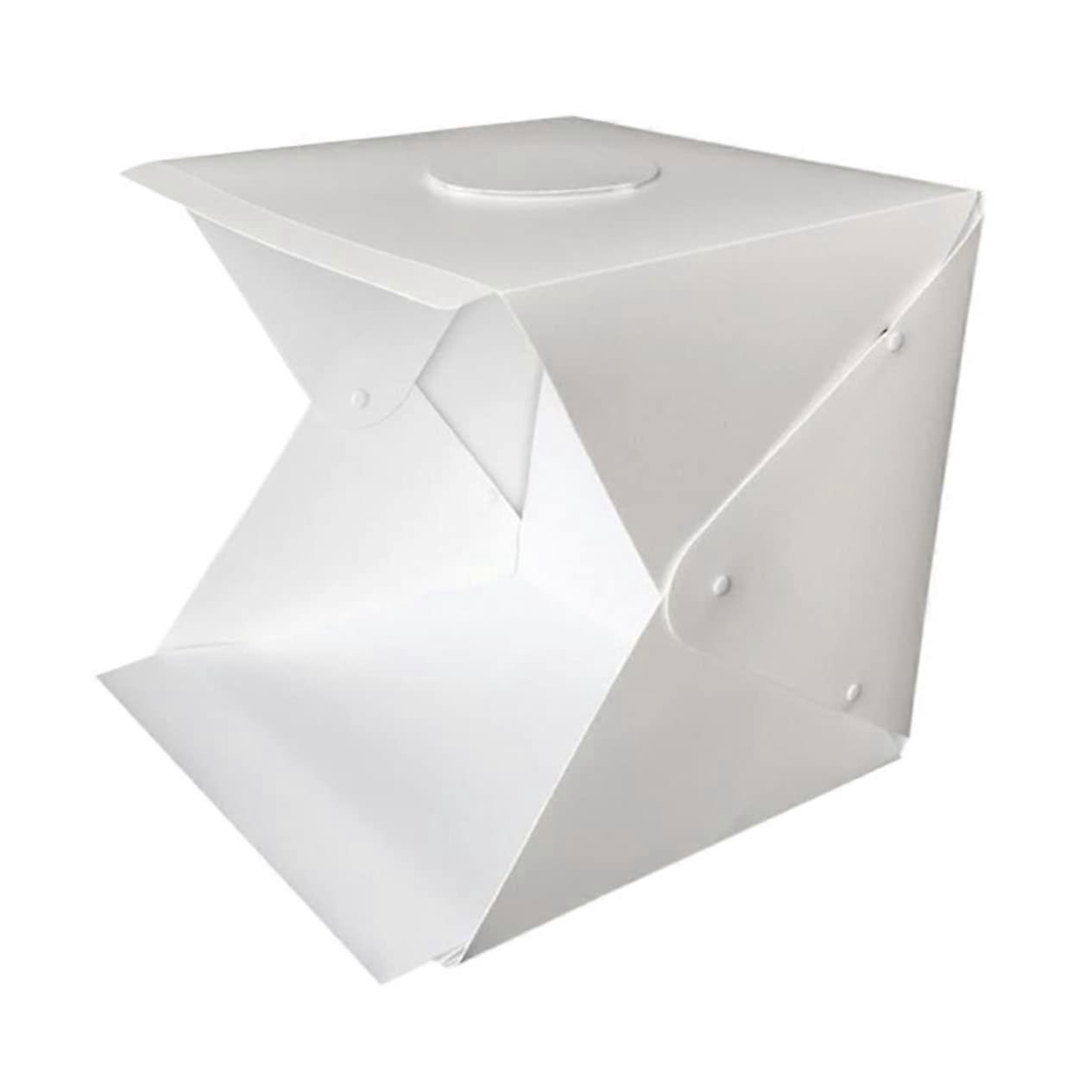 Light Box Photography - Foldable Photo Light Box with USB, LED, Plastic White Tent, Lightweight Design, Small Size