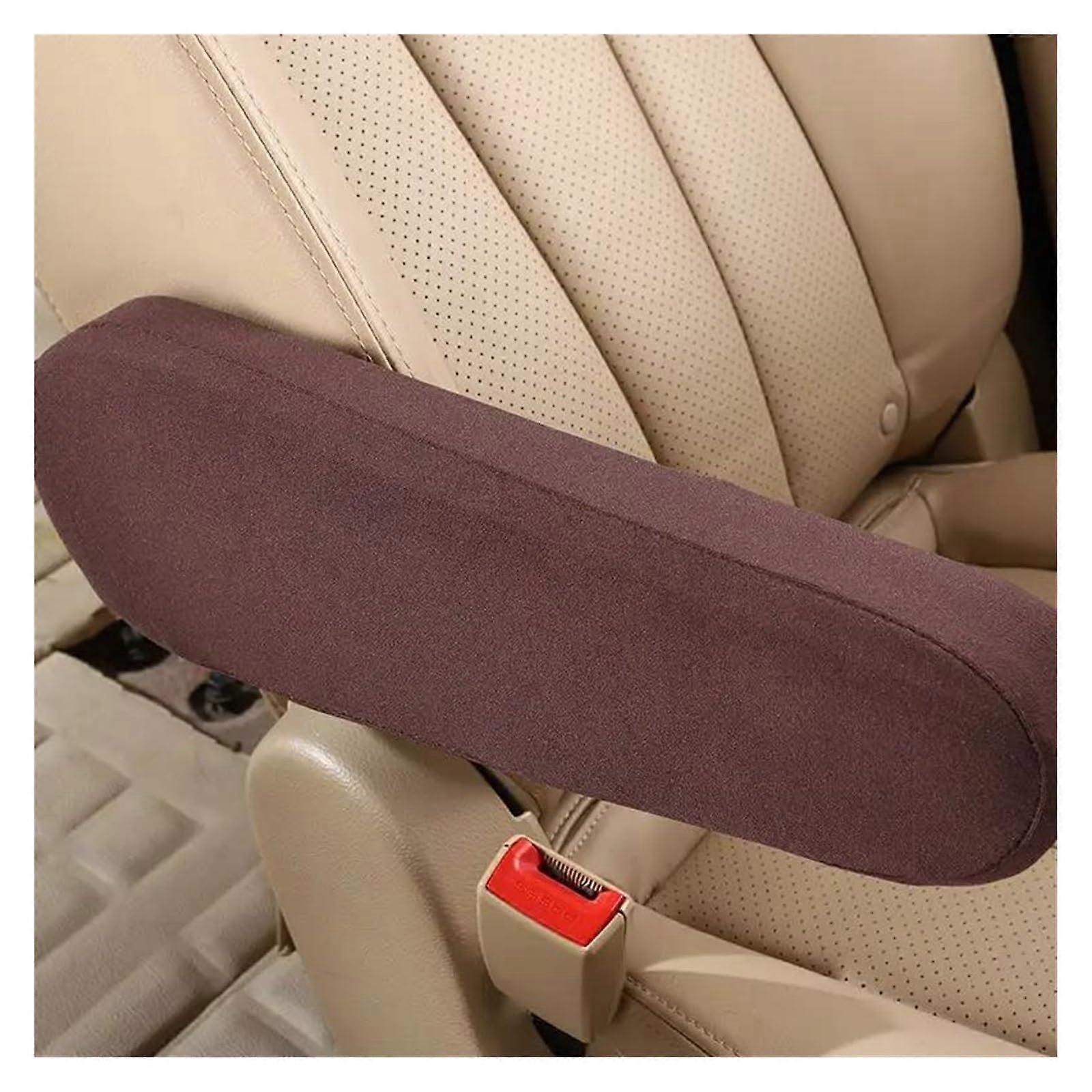 Auto Accessories Universal Armrest Cover for Car, Elastic Fabric Armrest Protector for Center Console, Car Seat Replacement Parts (Coffee)