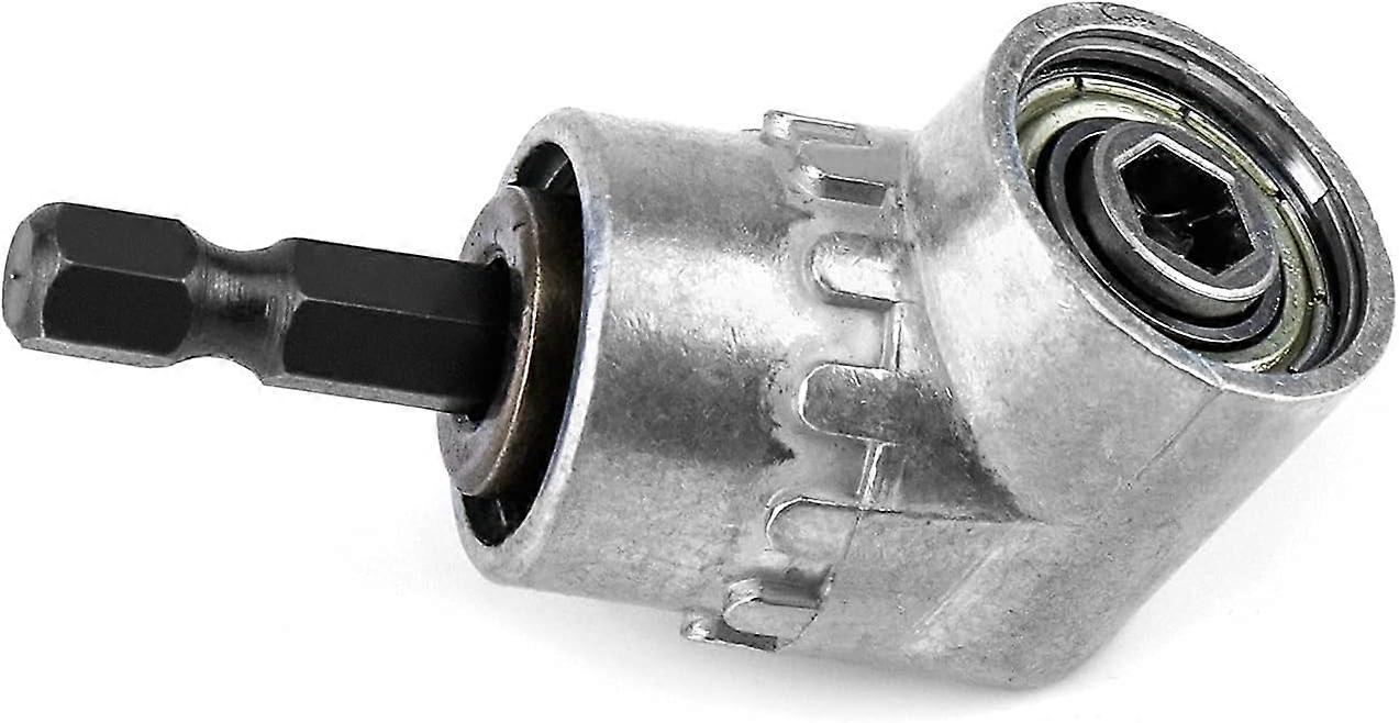 Right Angle Drill Extension Screwdriver Bits, 105 Degree Right Angle Drill with 1/4" Drive Hex Quick Change Drill Bit-12794