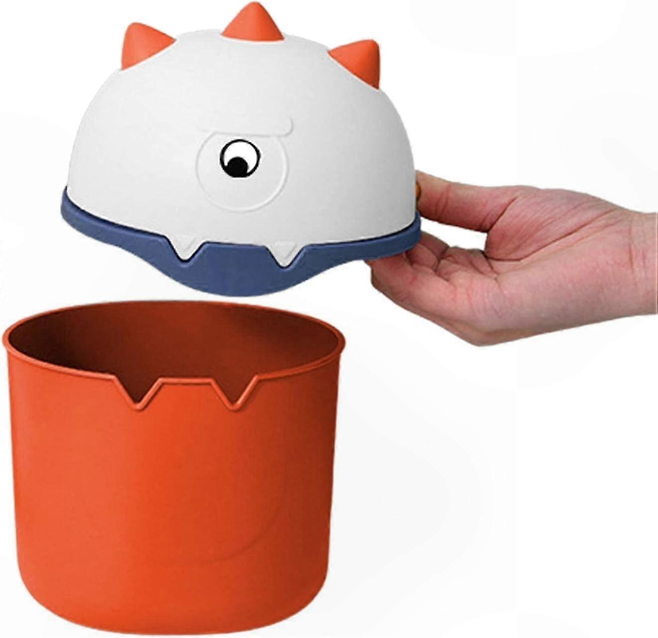 Mini Flip Lid Trash Can for Desktop - Compact Garbage Bin for Office, Bedroom, Bathroom, and Coffee Table Use