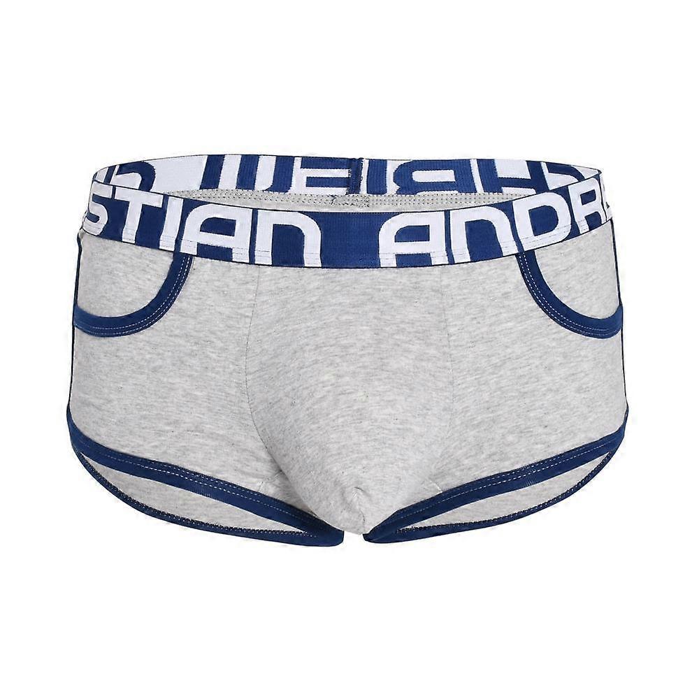 Andrew Christian ALMOST NAKED® Retro Pocket Boxer Heather Grey | Men's Underwear | Men's Boxer Shorts