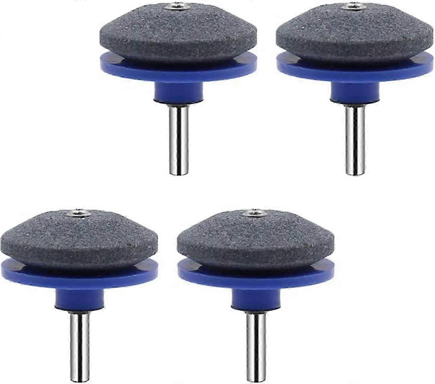 4 Pack 50mm Lawn Mower Blade Sharpener for Hand Drill & Tools