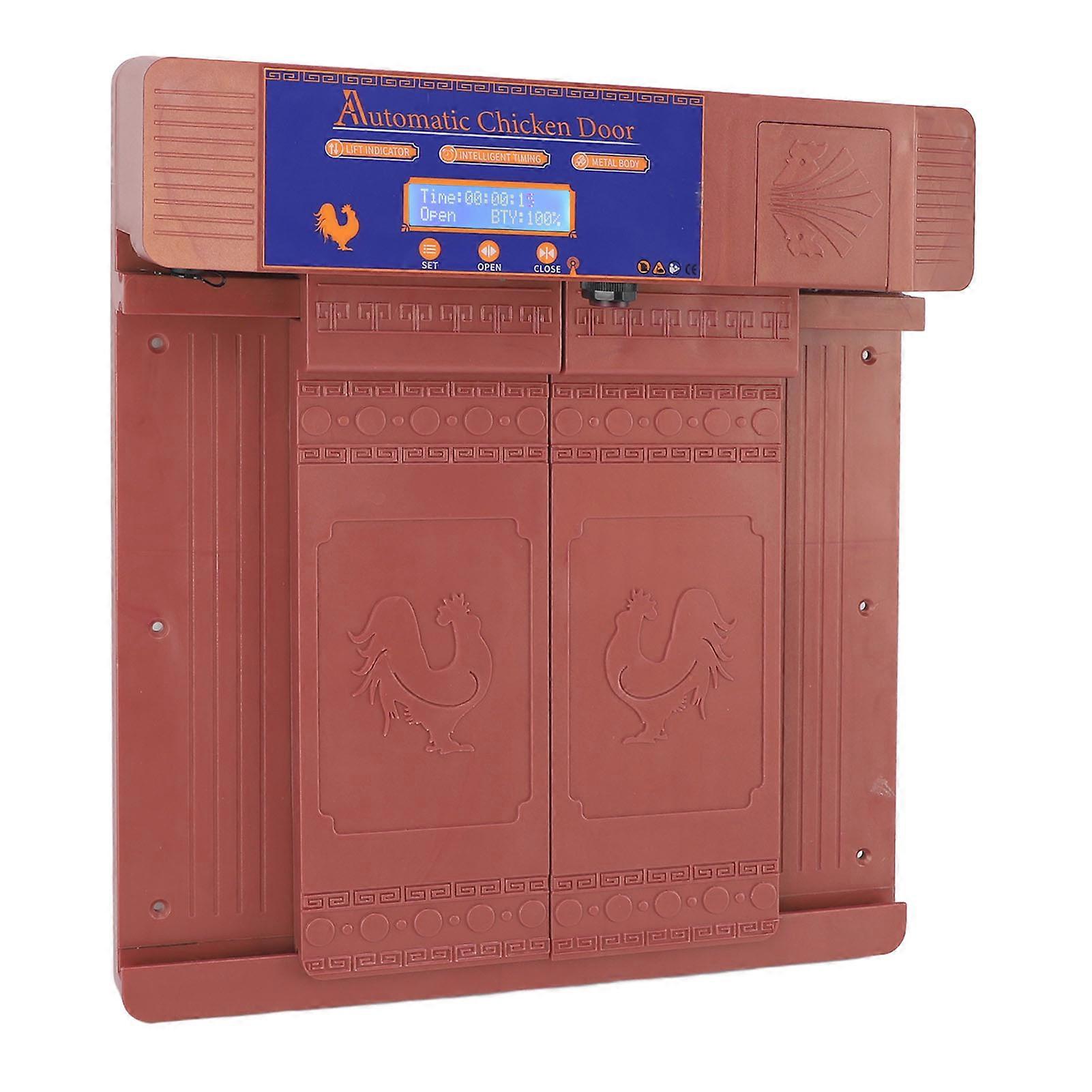 Automatic Chicken Coop Door Double Open Type with LED Timer