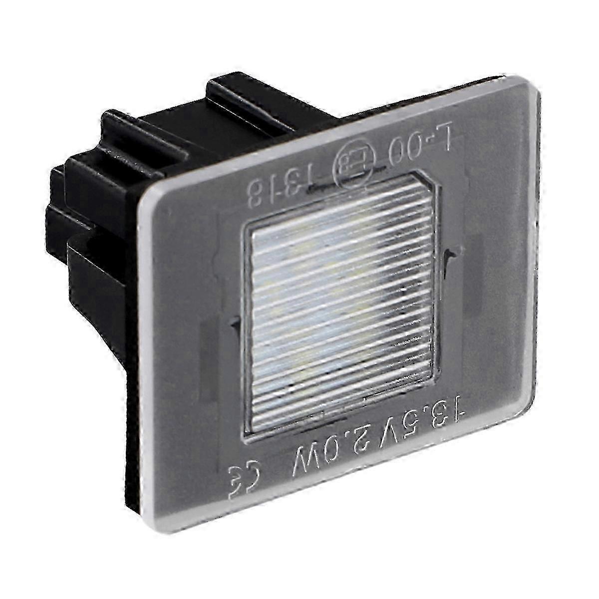 License plate light, made of black plastic, suitable for multiple car models and easy to install