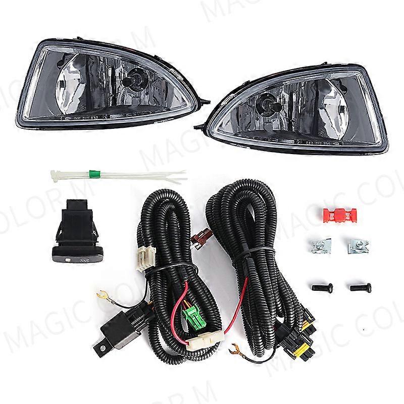 Applicable For Honda Civic 2004 2005 Fog Light Lamp Daytime Running Headlight Halogen Front Bumper Auto Car Light Assembly Switch Wires 12v