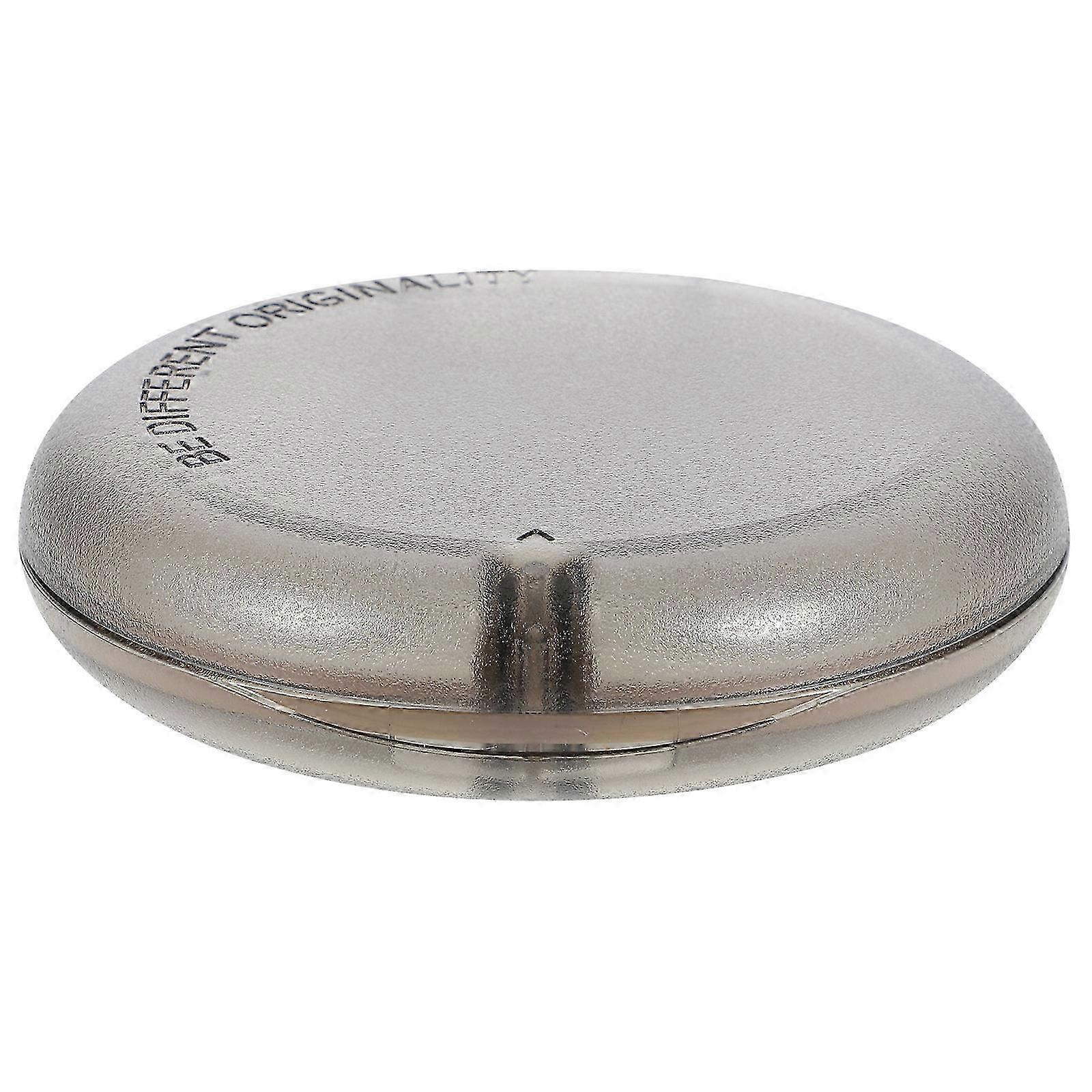 Portable Retainer Storage Box, a Small Compact Denture Case Holder for Elders, Black with Safety Lock