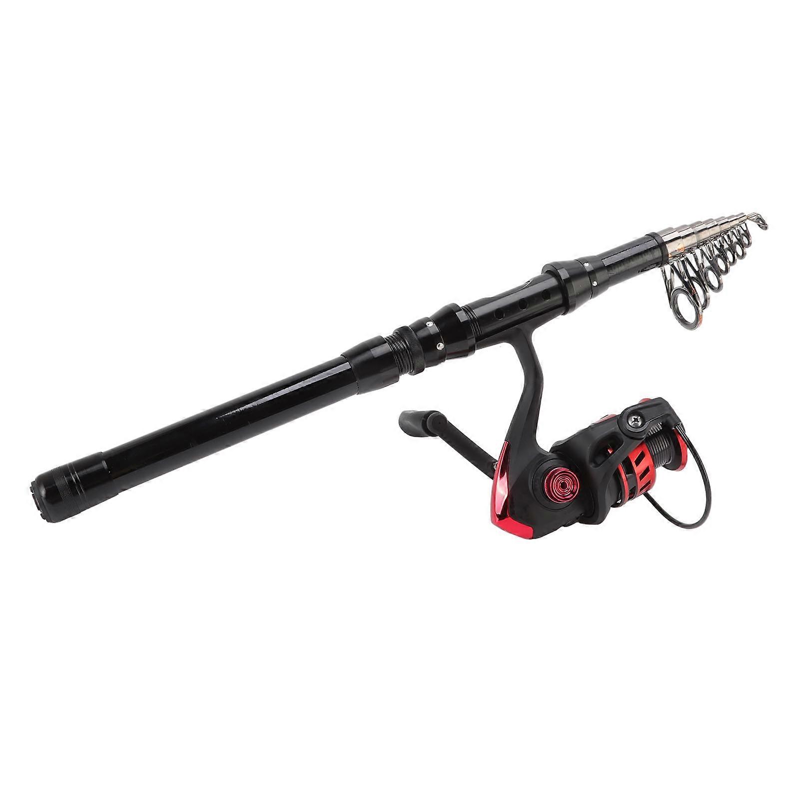 Fishing Pole Kit GS3000 Telescopic 265cm Black Sea Rod Combo