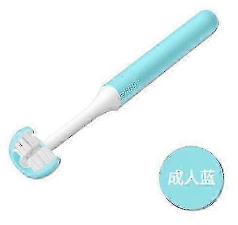 Autism Toothbrush For Special Needs Soft Wrap-around grooming Tooth Brush Saving Time Adults 3d 3 Sided