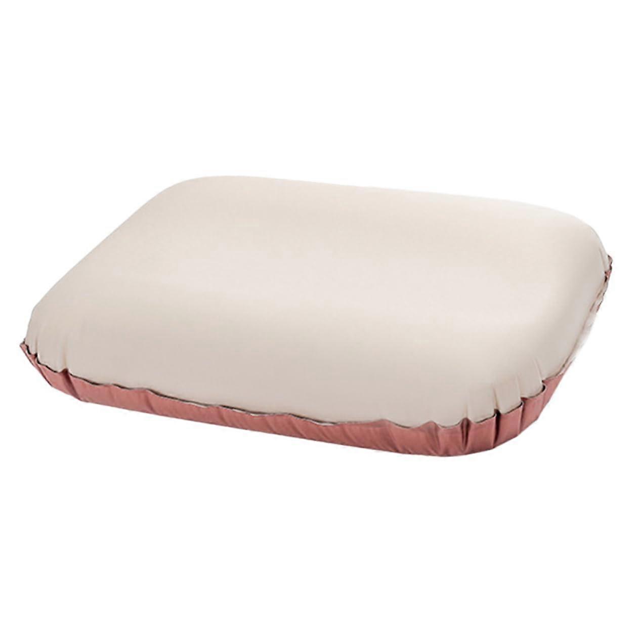 Inflatable Ergonomic Pillow For Camping, Travel And Home Use, Compact Portable Cushion, Office And Car Rides