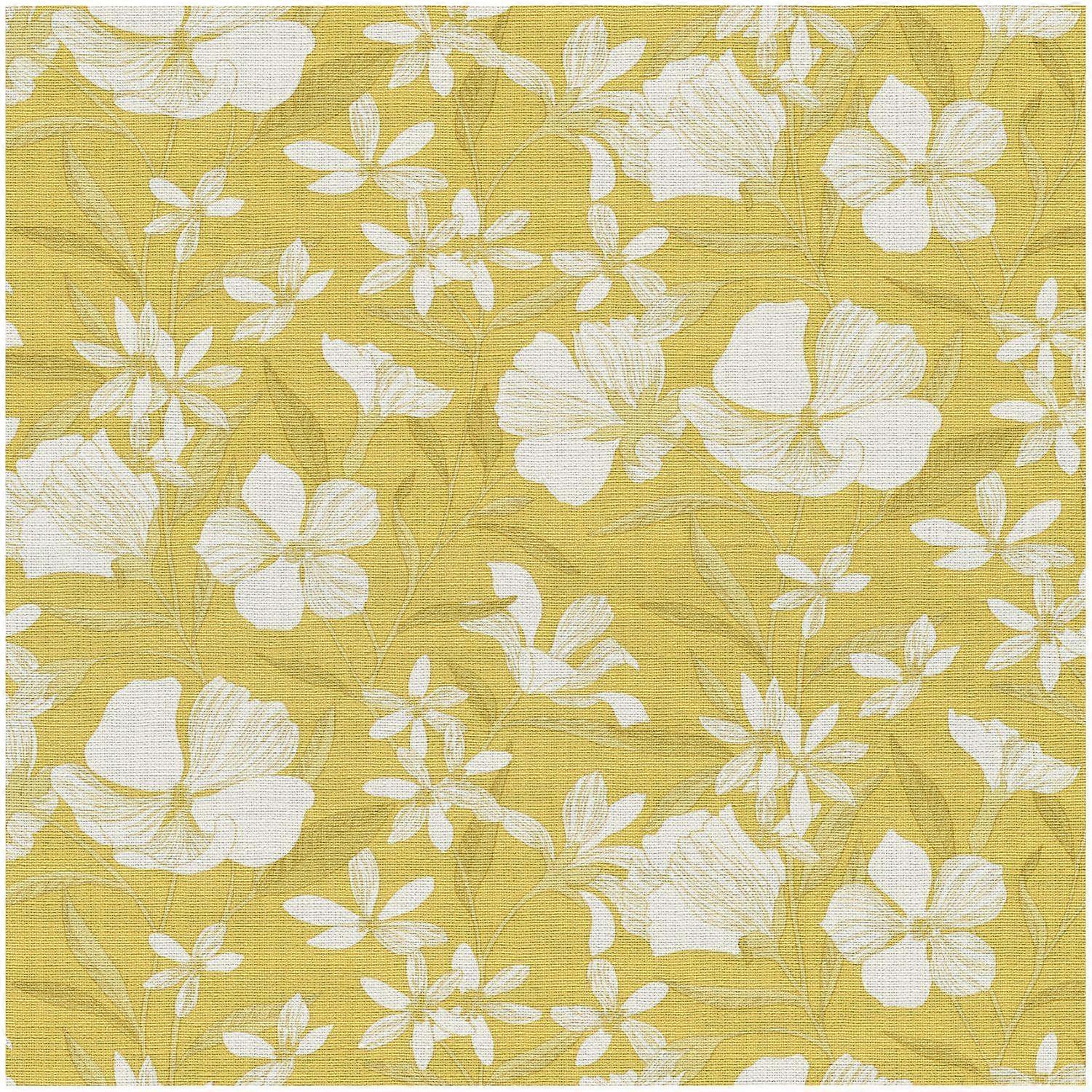 Erismann Yellow Floral Wallpaper
