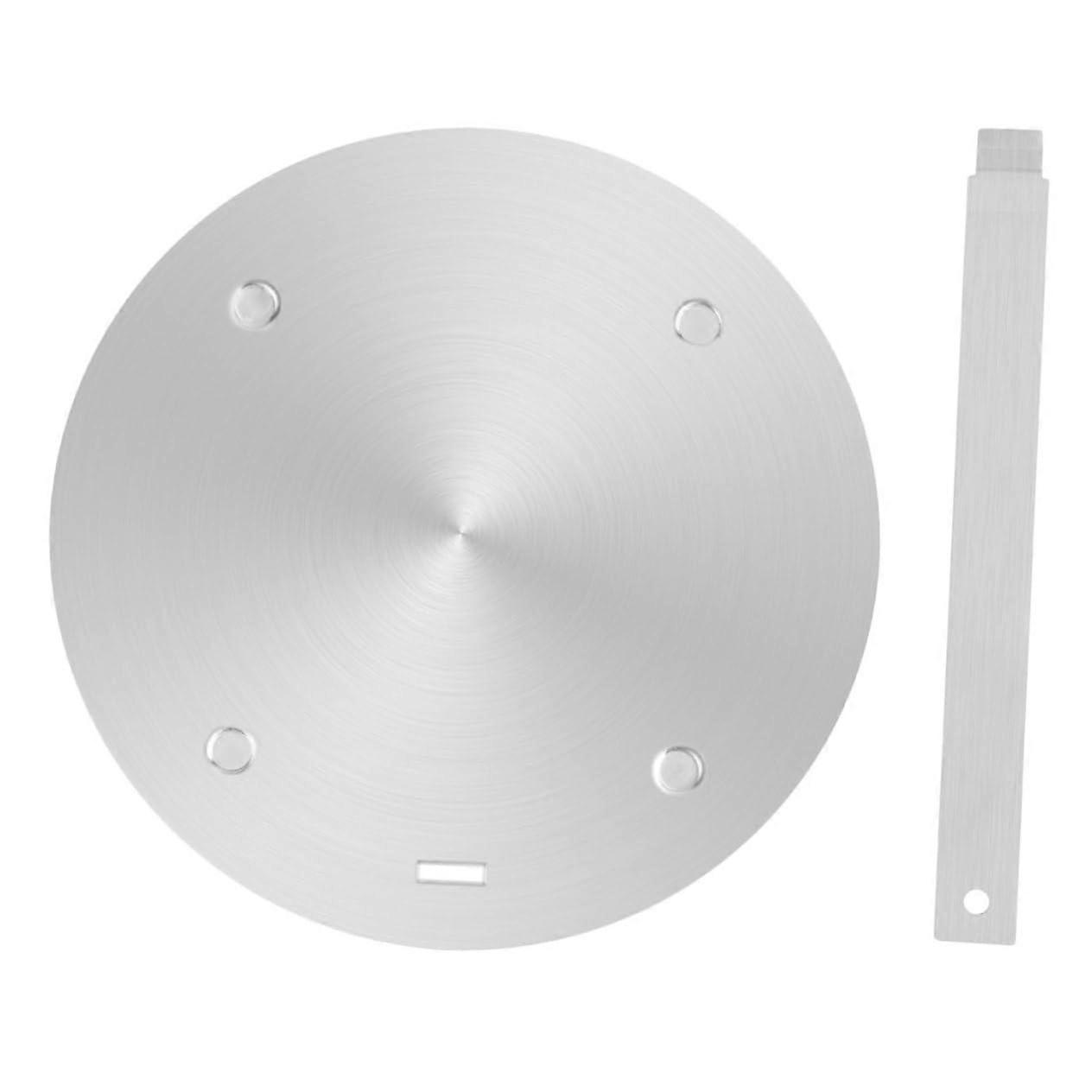 Induction Hob Converter Plate 24x24cm Silver For Induction Cooktops Warming Tray Buffet Accessory