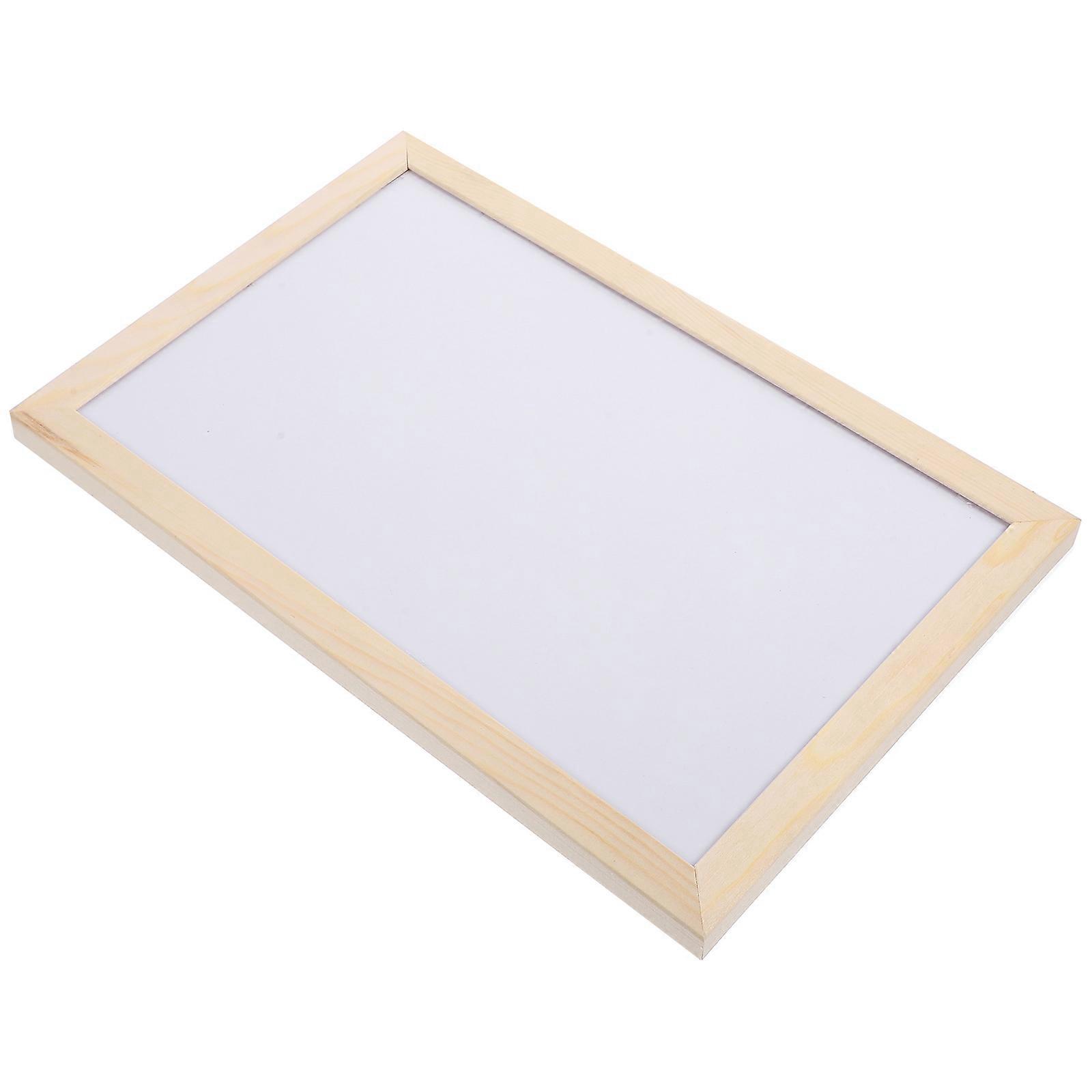 Cork Board Household Message Board for Display 2Sets White Wooden Bulletin