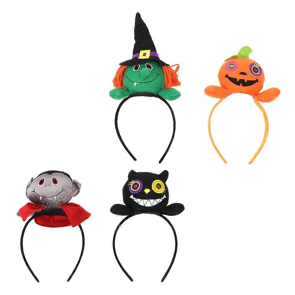 ליל כל הקדושים סרט מכשפה דלעת חתול סרט שיער אביזרים ליל כל הקדושים 4 יחידות