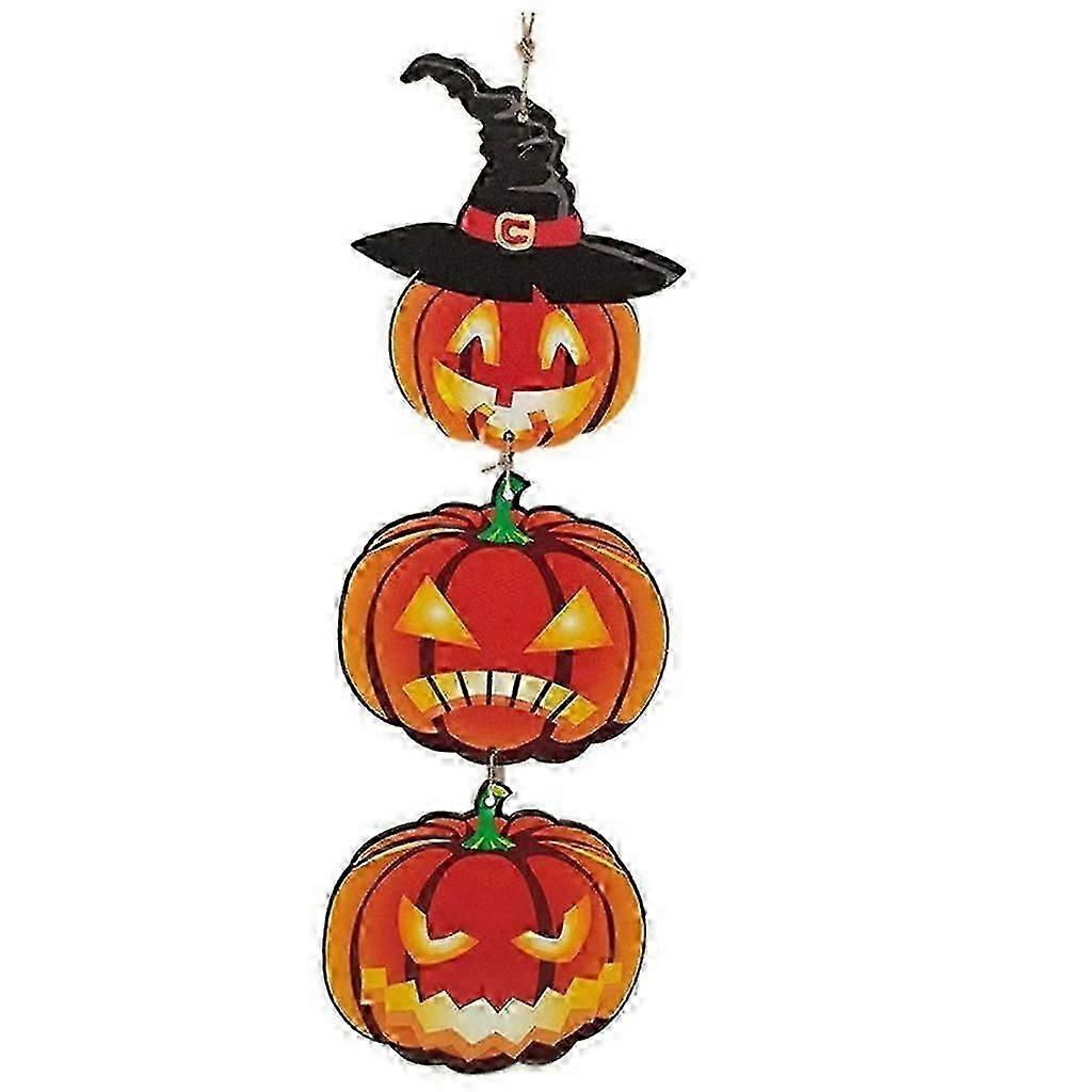 Halloween Wall Decor Wood Pendant for Spooky Holiday Celebrations