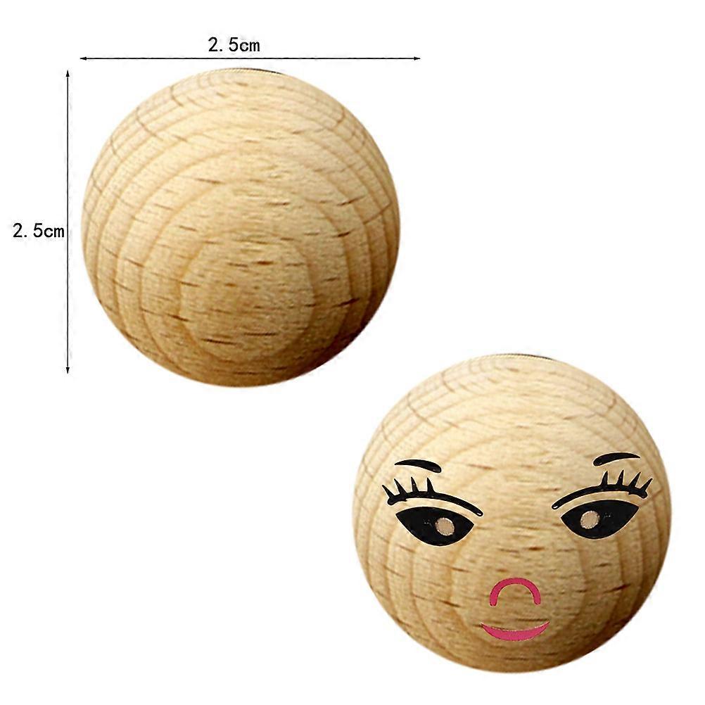 High-End Wooden Beads DIY Crafting Round Beads 100Pcs for Creative Projects