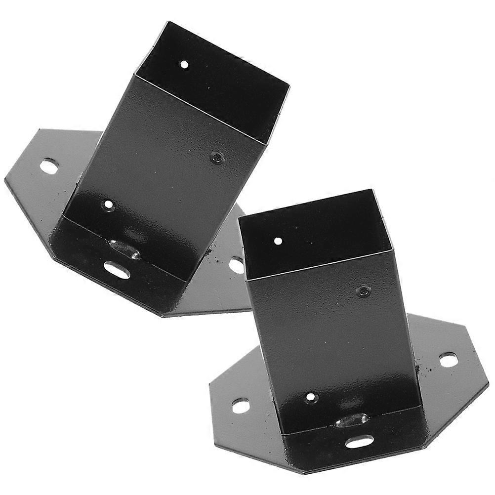 Mailbox Post Protector Metal Deck Post Base for Home 4Pcs Support