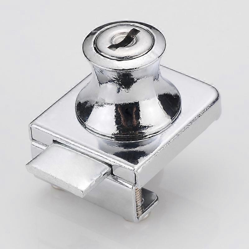 Glass door lock, chrome steel lock