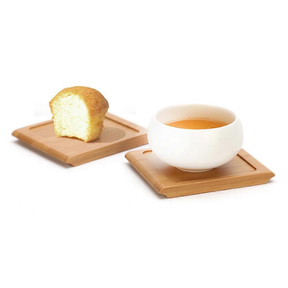 Natural Wooden Coasters for Home Use 6Pcs Multi-Functional Heat Insulation Mats
