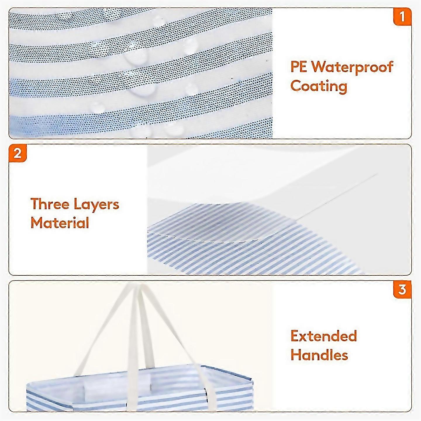 For Extra Large Tote Bag Metal Wire Frame Blue