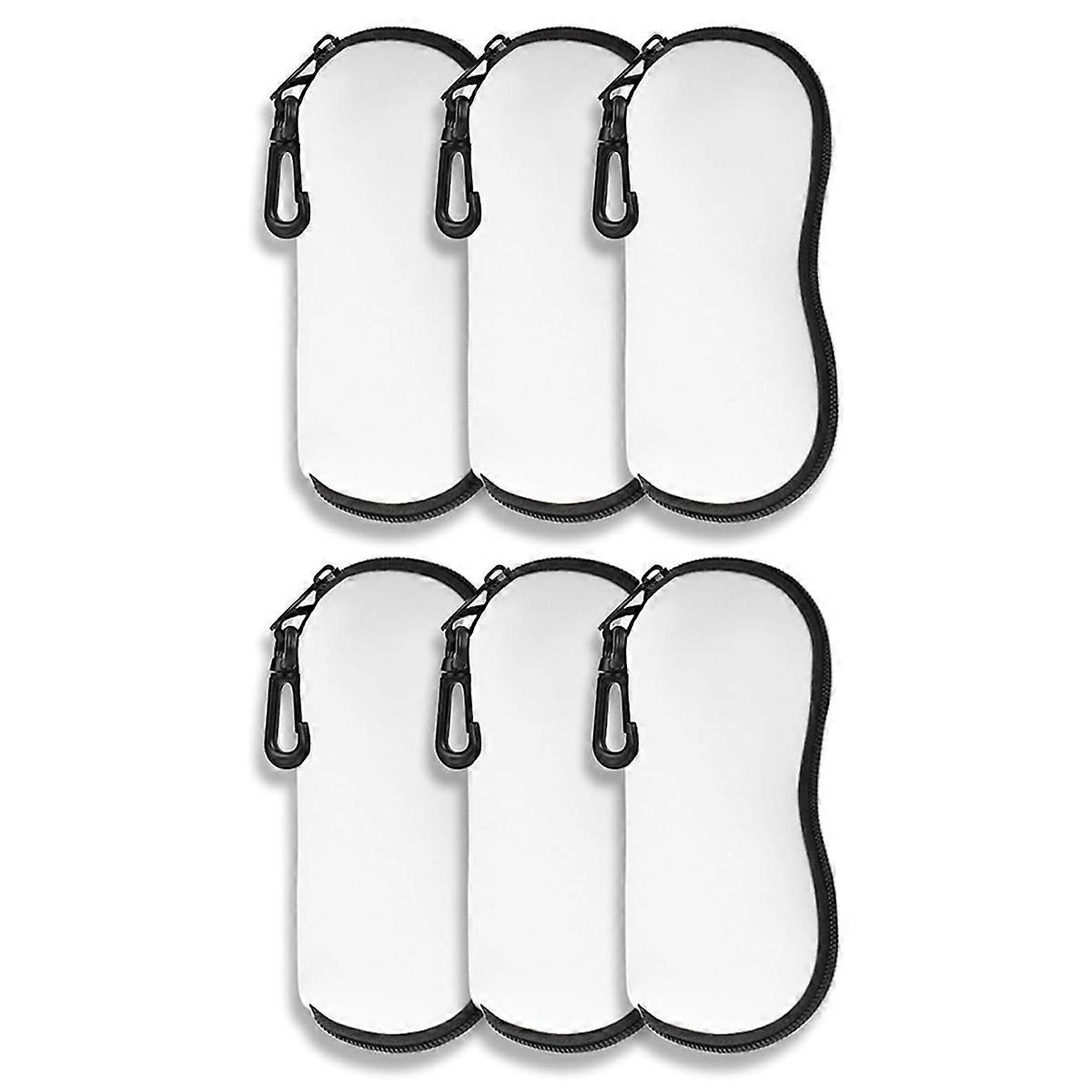 Sublimation Sunglasses Case Blanks Set,Neoprene Sunglasses Case 6PCS