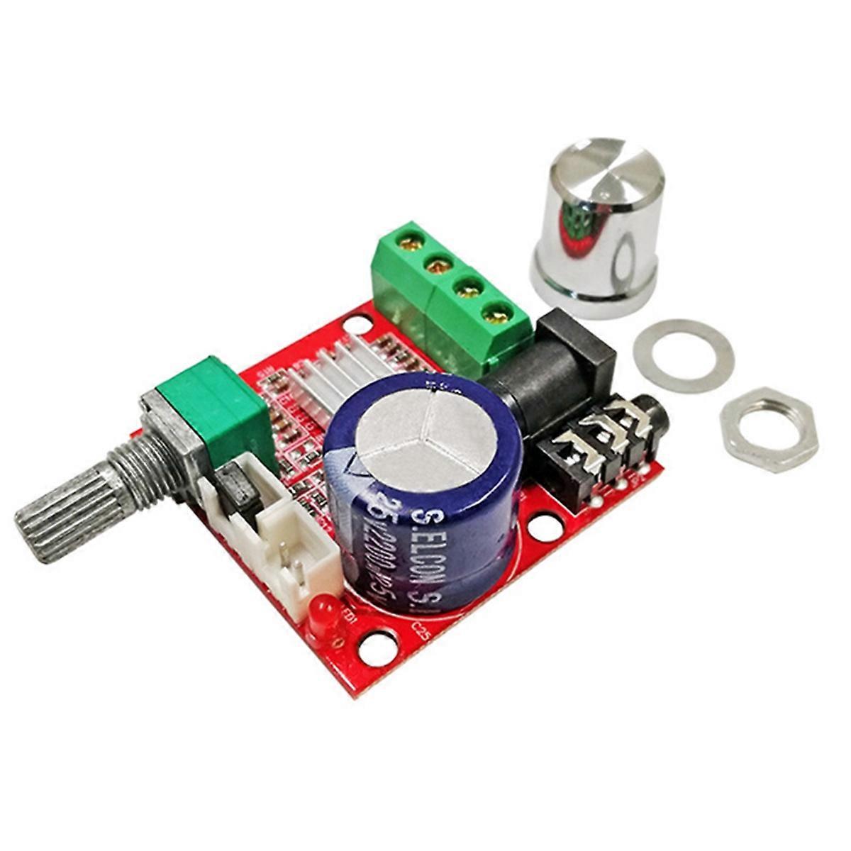PAM8610 12V Mini Hi-Fi Audio Stereo Amplifier Board 2X10W Dual Channel D Class for DIY Audio Projec