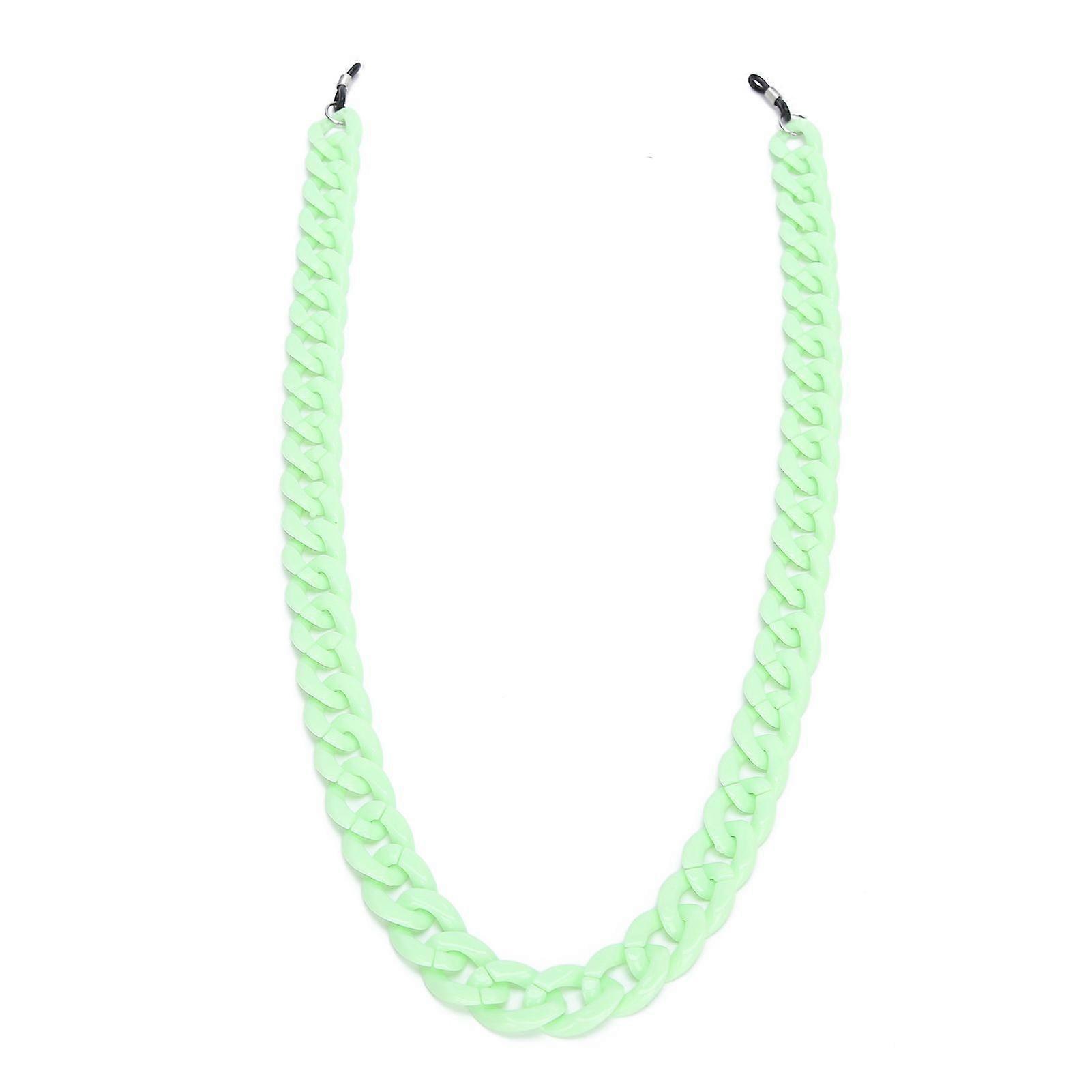 Simple Style Eyeglasses Chain AntiSlip Sunglass Reading Glasses Holder Chain Lanyard Accessory(Green )