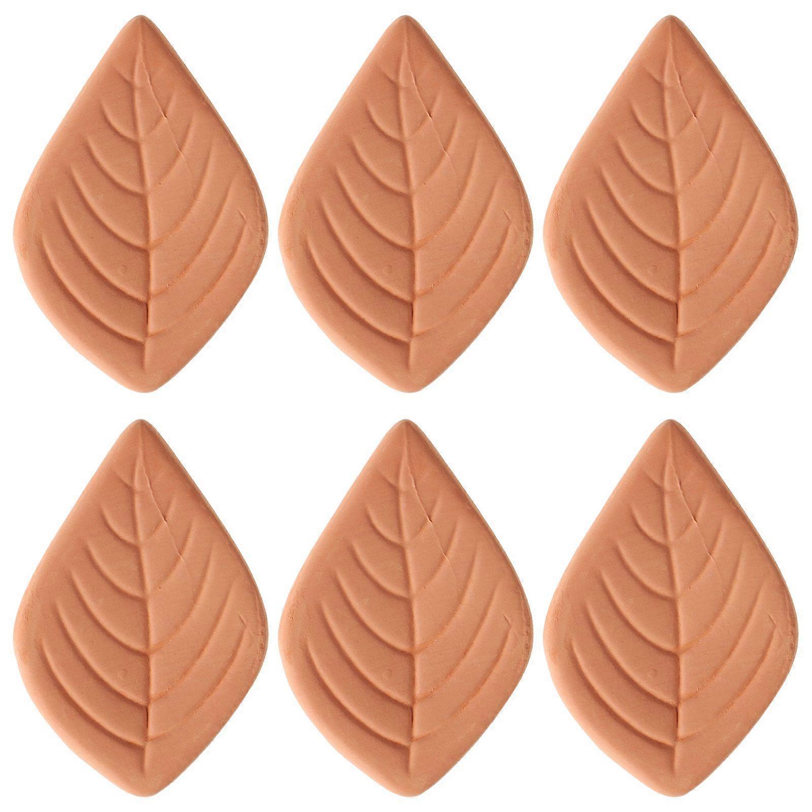 6pcs Sugar Saver Leaf Terracotta Sugar Keeper and Softener Sugar Reusable Saver