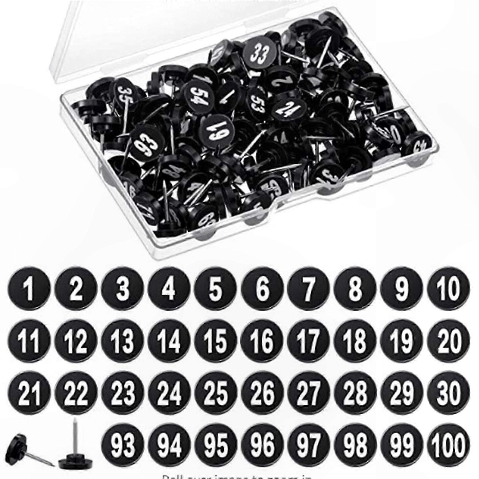 100 Pack Decorative Push Pins for Bulletin Boards and Photo Walls