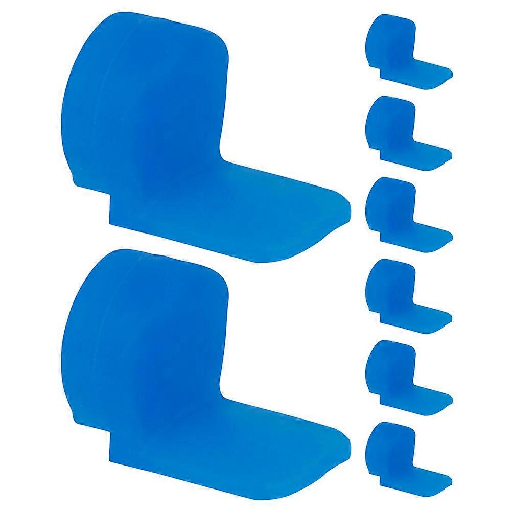 Clarinet Thumb Rest Silicone Supports for Playing 8Pcs Blue Finger Rests
