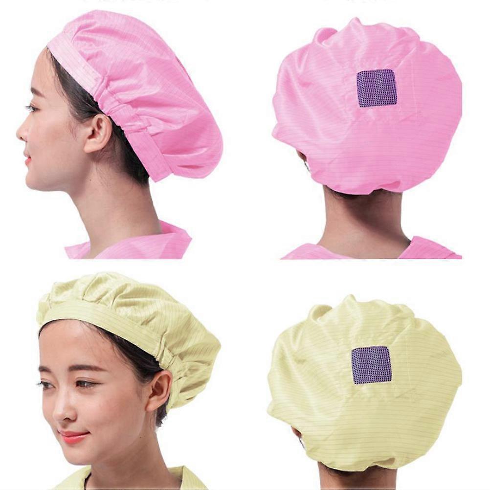 Polyester Anti-Static Cap Breathable Mesh Hat for Protection Use 8Pcs
