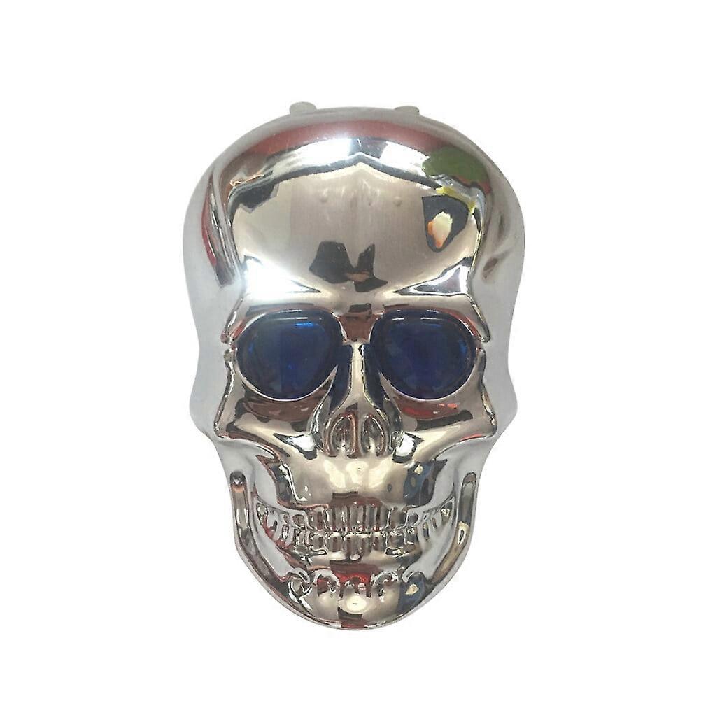 Mountain Bike Cycling Taillight 5-LED Flashing Tail Light LED Safety Rear Light Lamp Taillight Skull Shape without Battery (Random Color)