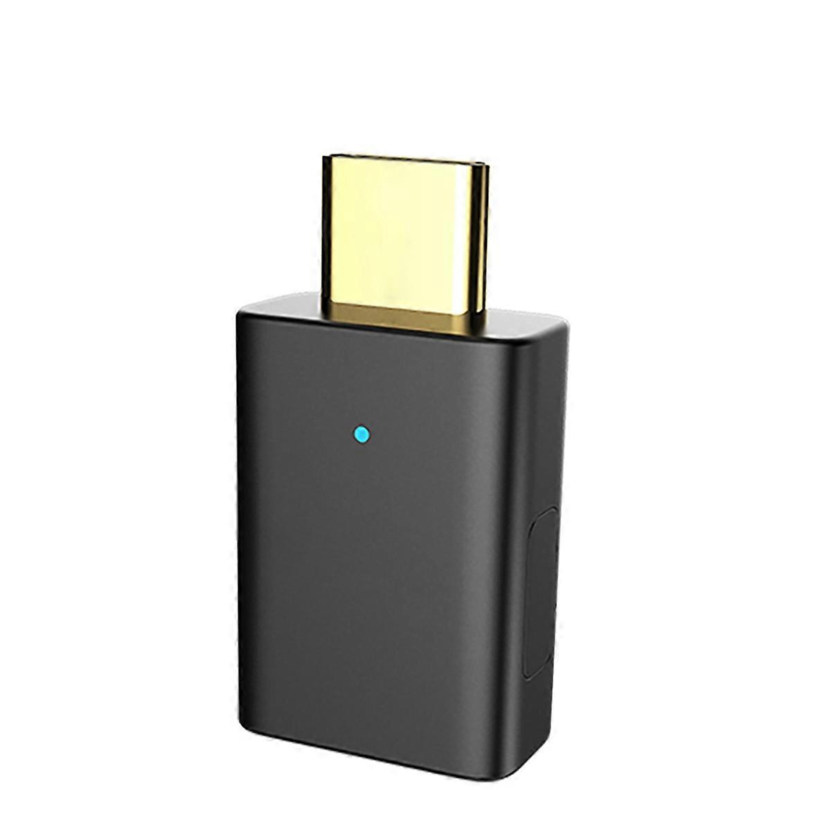 LE Audio LC3 Bluetooth5.4 Audio Transmitter -LL/HD Type-C Wireless Stereo Music Adapter with Auracast for PC TV