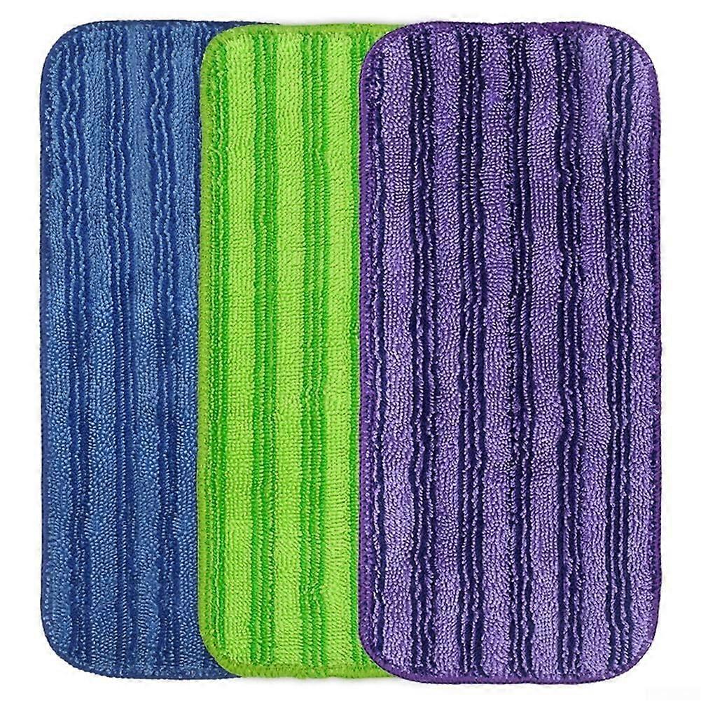 Reusable Mop Pads For Swiffer WetJet Machine Washable Microfiber 3 Pack Ref: 7020