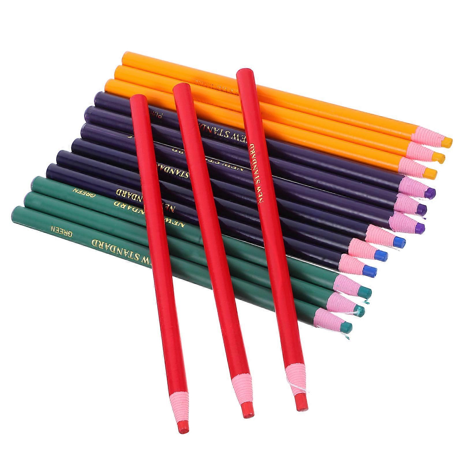 Cylindrical Wax Pencils 75 Pcs Perfect For Children And Students Assorted Color For Precision Marking