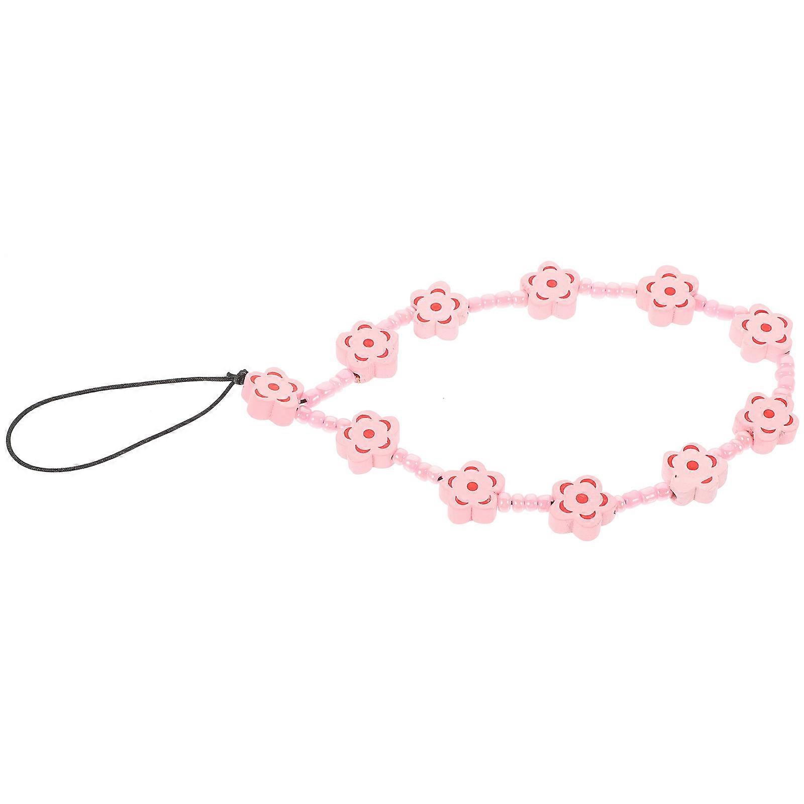 Kawaii Beaded Phone Wristlet Strap Ideal For Keychain And Backpack Use In 7.9X1.1X1.2In 5Pcs