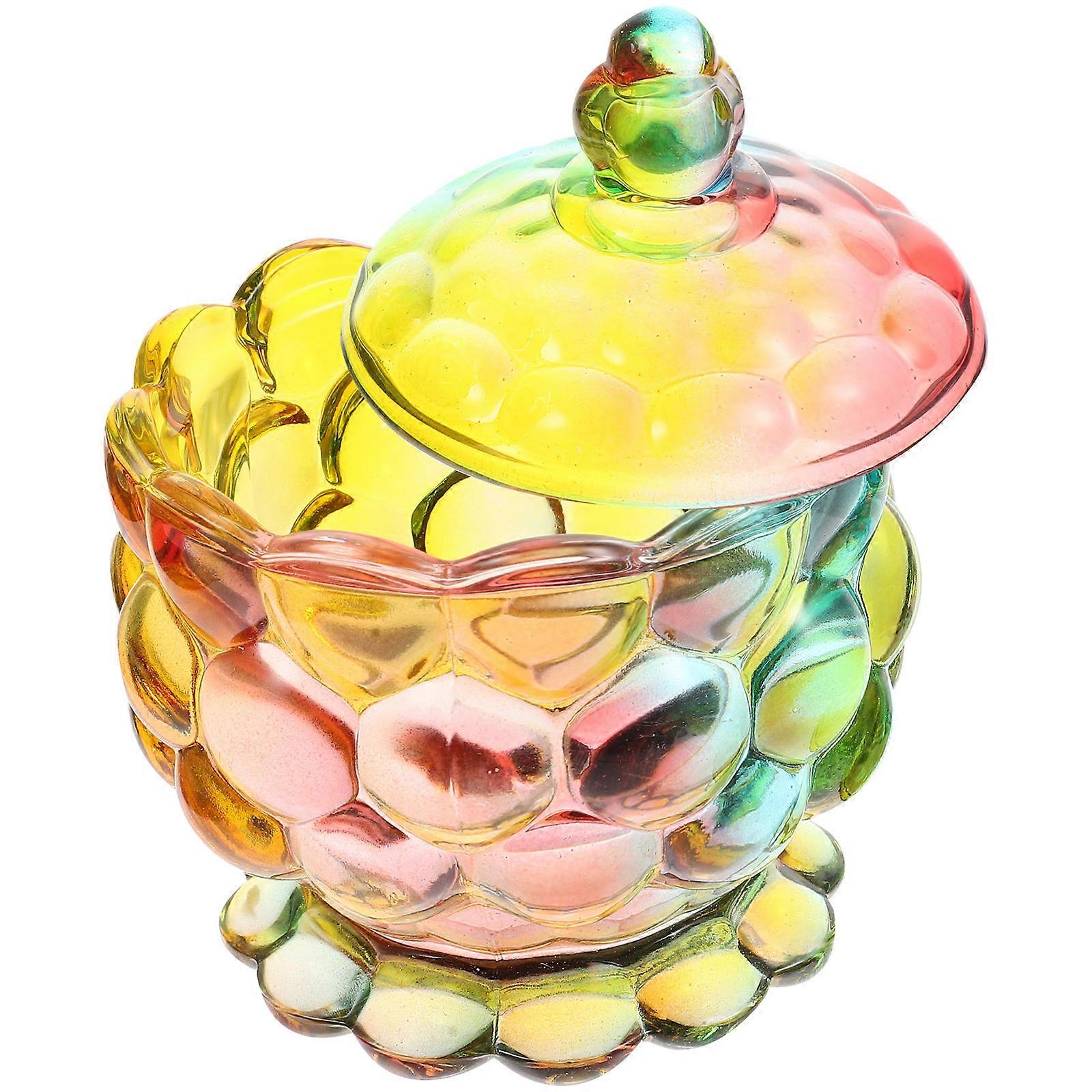 Lot de 2 bocaux à bonbons en verre pour usage domestique