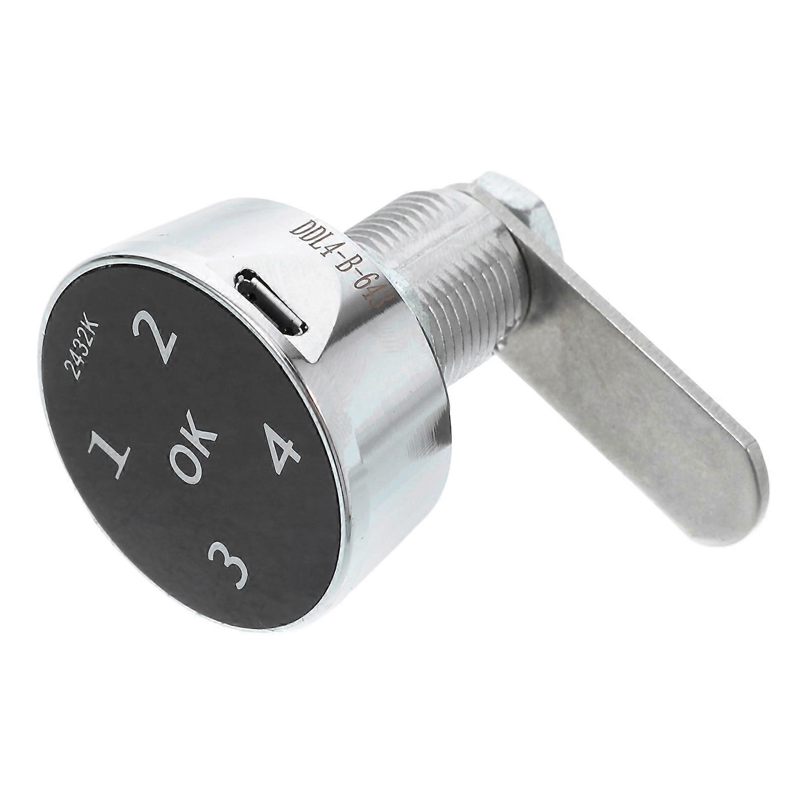 Coded Lock Electronic Cabinet Lock Screen 4Pcs Set