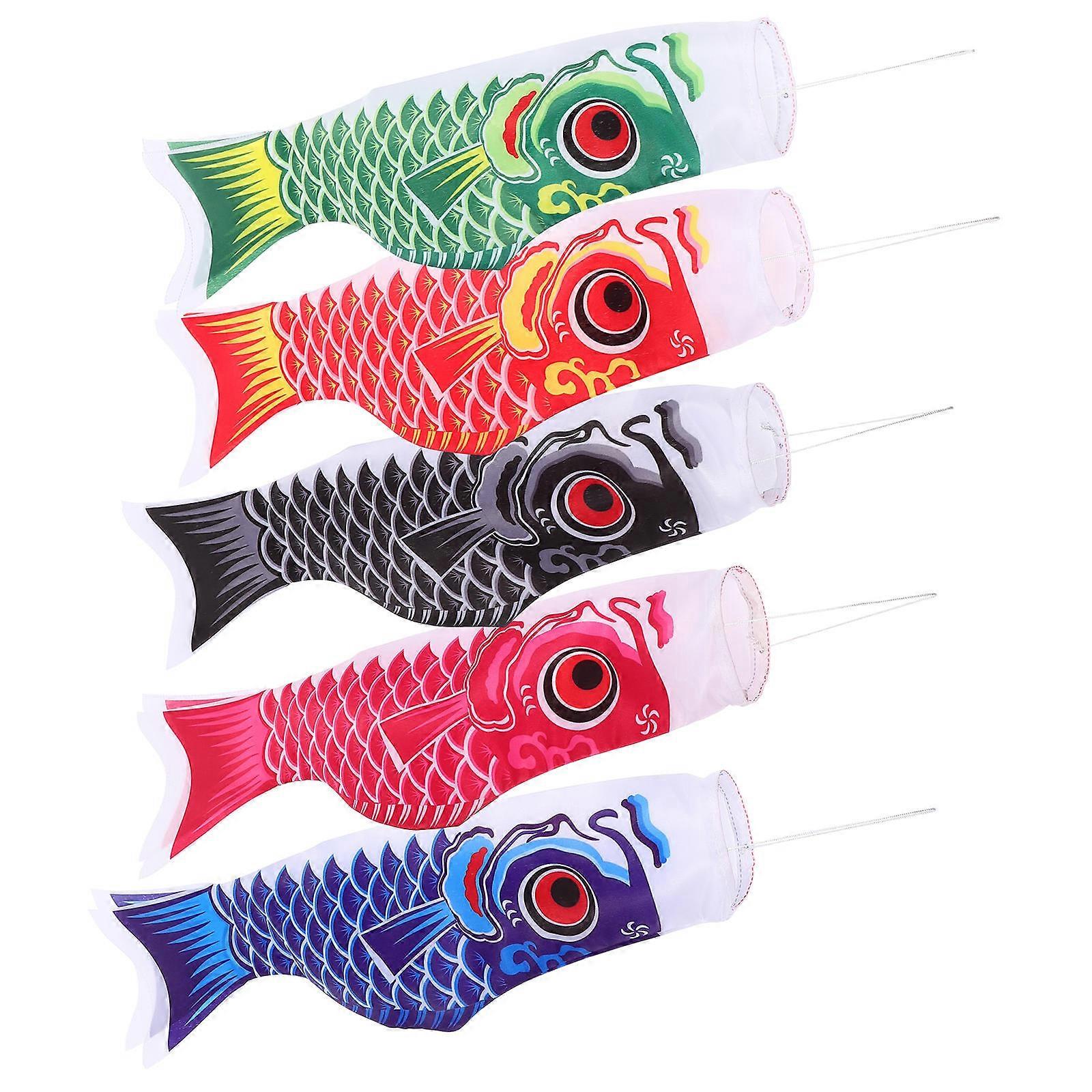 Japanese Carp Flag for Decor 25Pcs Assorted Flags for Outside Use