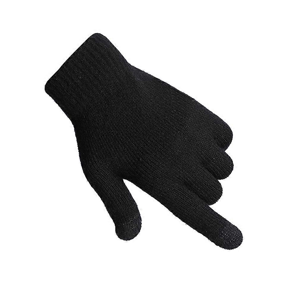 Gloves for Screen Touch Men Thicken Knitted Warm Gloves for Winter