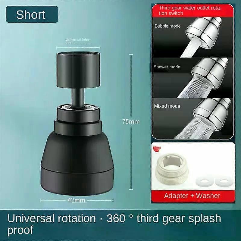 Kitchen faucet extender Anti-splash device Universal joint universal rotary bubbler filter outlet
