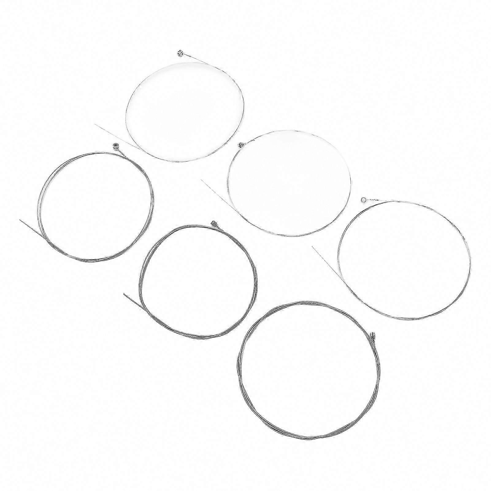 6Pcs Electric Guitar Strings Nickel Steel Replacement Set for 1-6 String