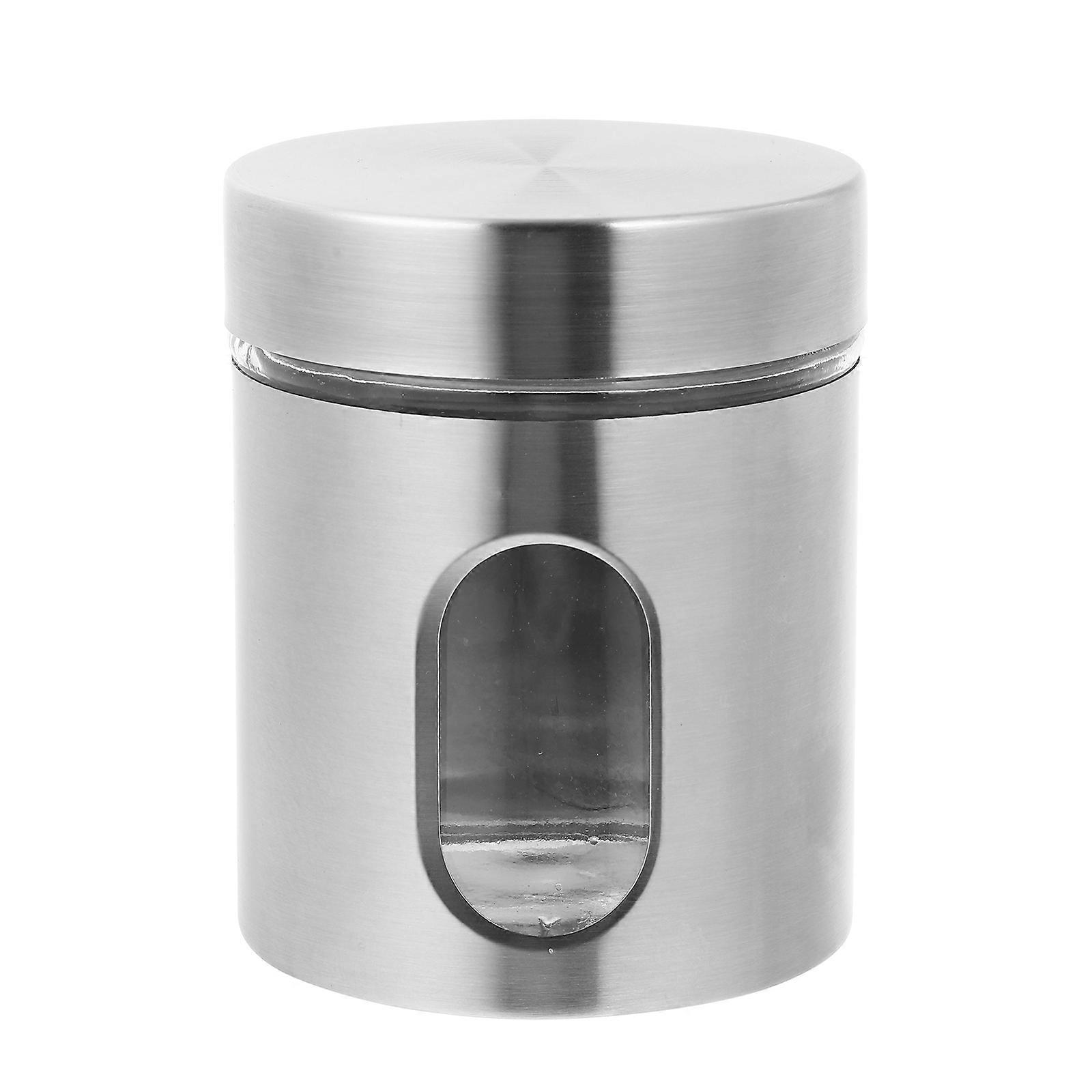 Multifunctional Jar for Kitchen Use 2Pcs Glass Stainless Steel Bottle