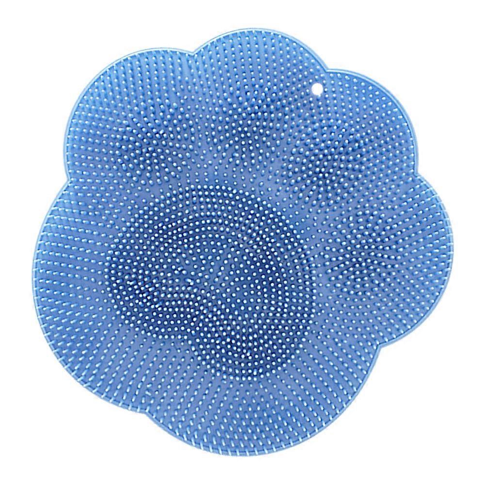 Wall Mounted Back Scrubber Silicone Mat for Foot Massage 2Pcs Pack
