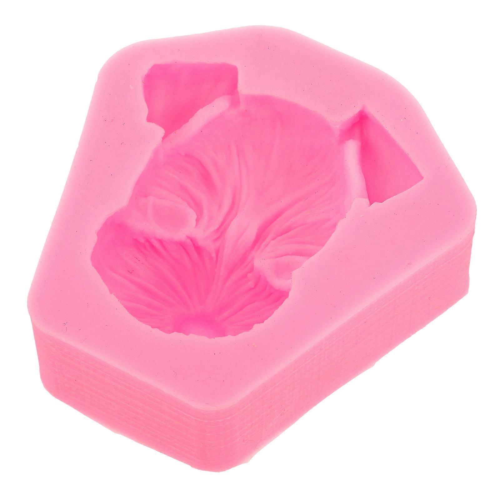 Silicone Fondant Molds Schnauzer Shape for Baking 3Pcs Pink Tools