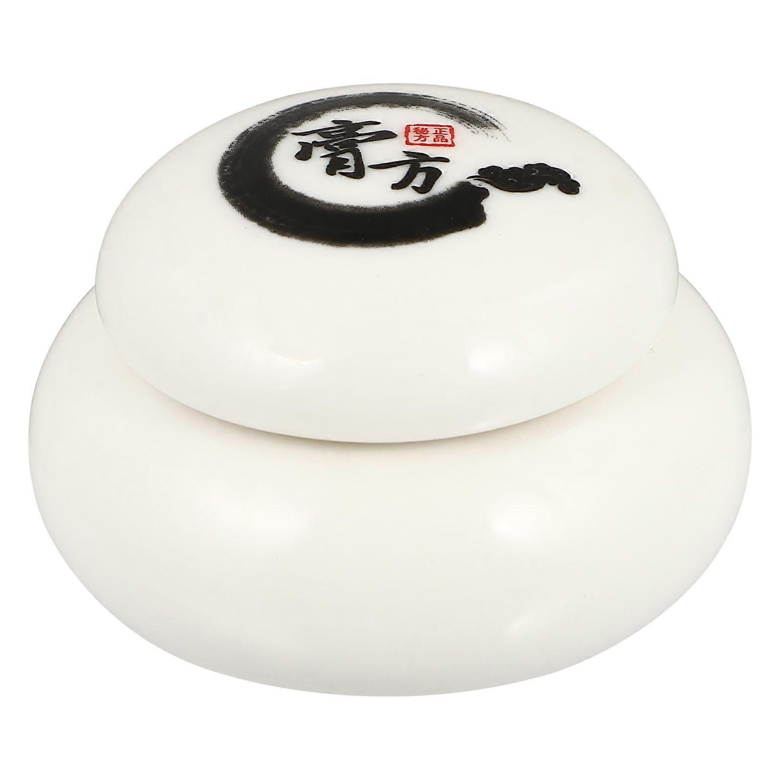 Tea Canister Ceramic Storage Jar for Sealed Storage 1Pcs White Holder