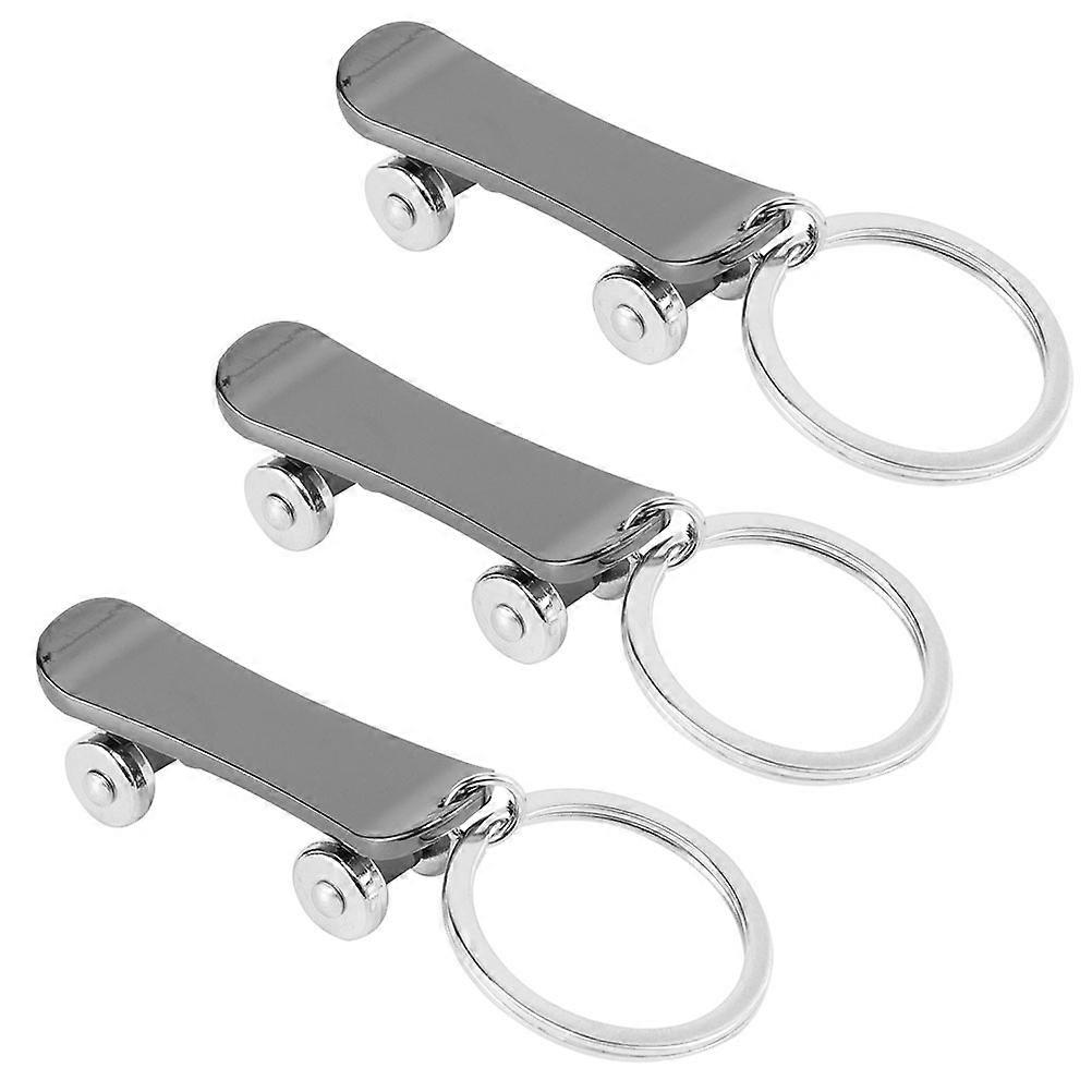 Durable Skateboard Keychains Zinc Alloy Key Holders for Hanging Keys 24Pcs