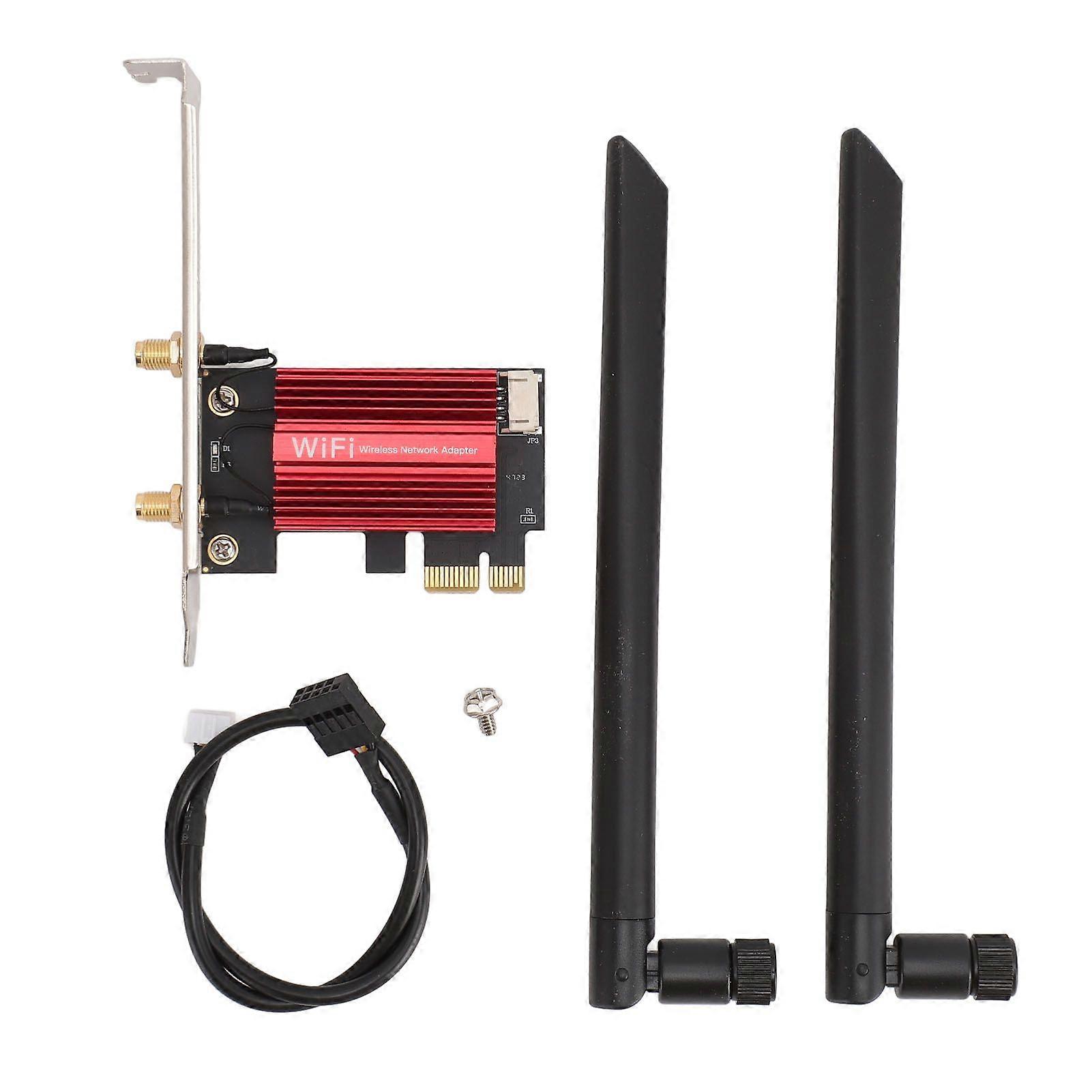 RTL8852CE WiFi 6E Card 2.4G 5G 6G Bluetooth 5.3 5374Mbps PCIe X1 Wireless Network Card Adapter for Windows 10 11