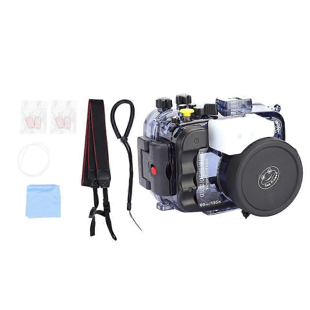 60m 195ft Underwater Diving Waterproof Housing Case for Sony A6000/A6300/A6500