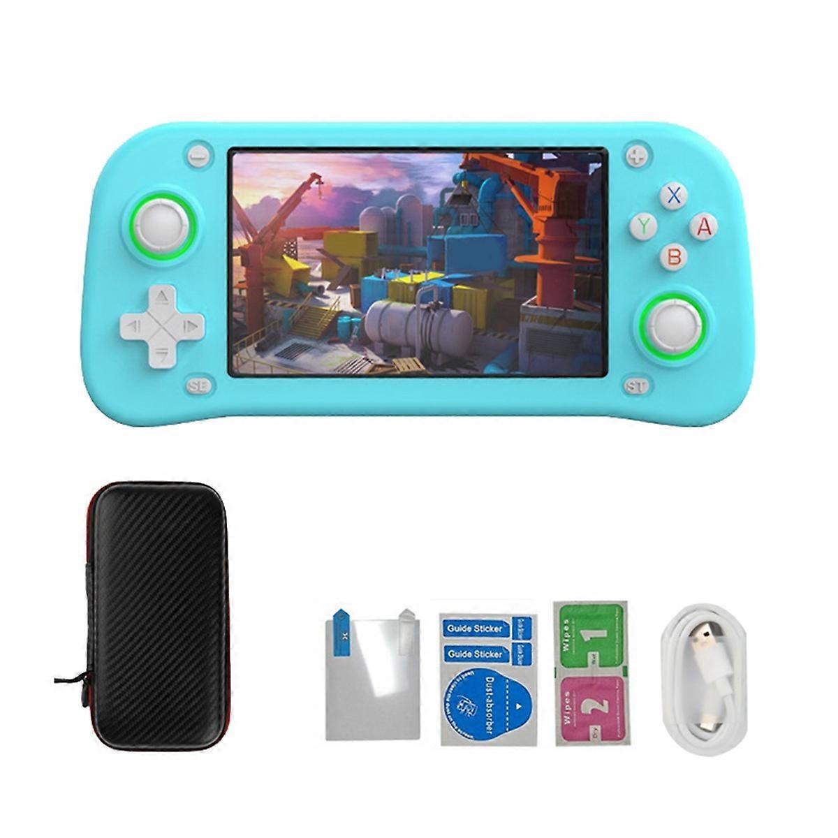 XF43 Retro Handheld Game Console 4.3in IPS Screen Blue